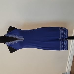 WHBM blue sleeveless dress size small